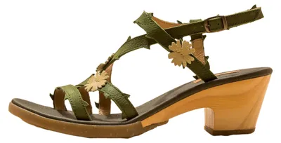 Image de El Naturalista Sandales à talons pour Femme N5496F PLEASANT SELVA / SYLVAN SANDALIA Couleur Vert