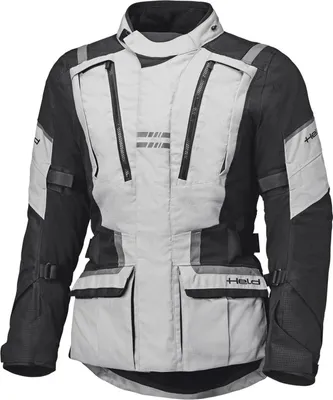 Produktbild von Held Hakuna Matata 3 wasserdichte Motorrad Textiljacke, hellgrau/schwarz, L