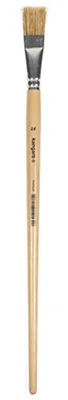 Imagen del producto de kangaro K-840220: Pincel de cerdas plano, tamaño 20, con mango de madera lacado