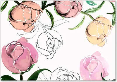 Produktbild von Tulup® Glas-Bild - 100 x 70 - Wandbild aus Glas - Wandkunst - Wandbild hinter gehärtetem Sicherheitsglas - Blumen & Pflanzen - Pfingstrosen - Rosa