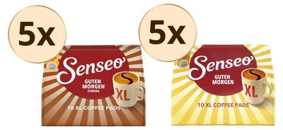 Produktbild von SENSEO Pads Guten Morgen XL + Strong XL Senseopads 100 Getränke