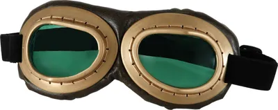 Produktbild von Steampunk Fliegerbrille golden