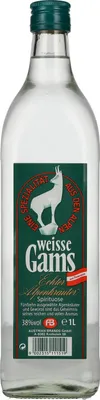 Produktbild von Weisse Gams Echter Alpenkräuter 38% Vol. 1l