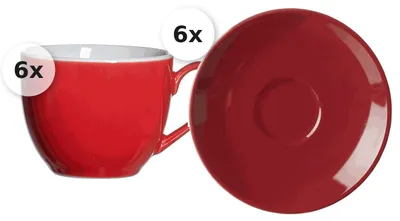 Produktbild von Espressotassen - Set 12 tlg. Doppio rot