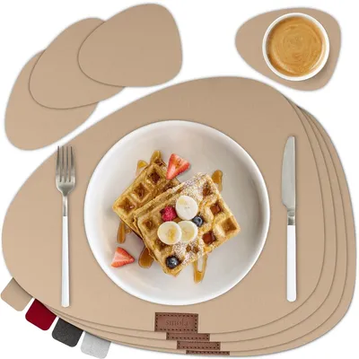 Produktbild von 8-Teiliges Filz Tischset mit Untersetzern und Platzdeckchen
