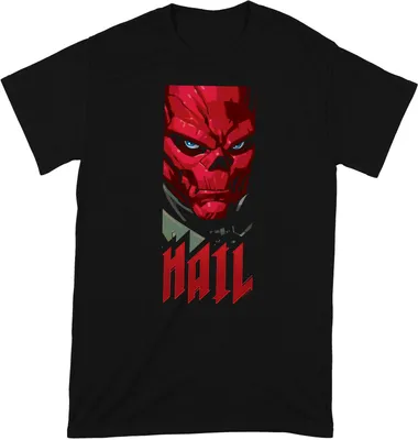 Produktbild von Marvel Avengers - "Hail" T-Shirt für Herren/Damen Uni BI101 (L) (Schwarz/Rot)