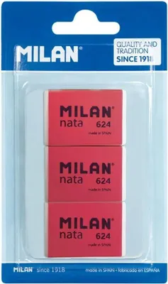 Produktbild von Milan Nata 624 Radiergummi Durchsichtig  Durchsichtig One Size