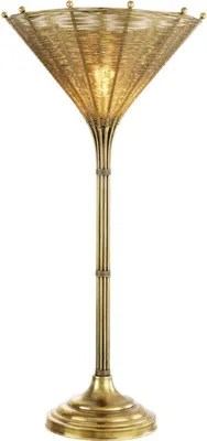 Produktbild von Casa Padrino Luxus Tischleuchte Vintage Messingfarben Ø 41 x H. 83,5 cm - Wohnzimmerlampe