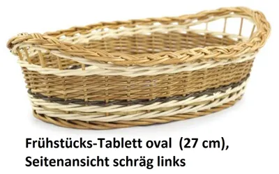 Produktbild von Frühstücks-Tablett oval (27 cm)