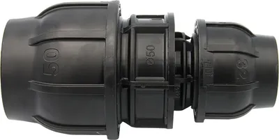 Produktbild von PE Rohr Kupplung Verschraubung 50 x 32 mm Muffe Reduzierstück