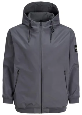 Produktbild von Jack&Jones Übergrößen Softshelljacke grau JJEBASIC