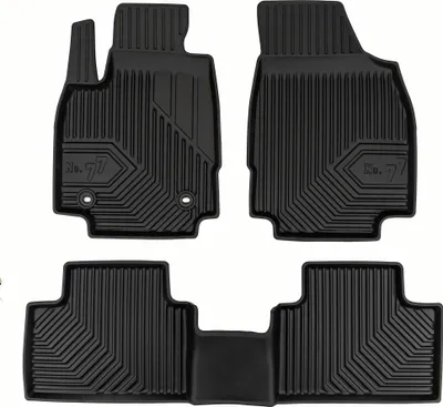Produktbild von Fußmatten Gummimatten No.77 für MG 3 III 2024-2025 TPE Gummi Schwarz 3 teile