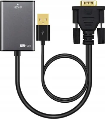 Produktbild von Microconnect VGAHDMI, 0,15 m, VGA (D-Sub), Männlich, Weiblich, Schwarz, Gerade