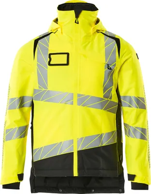 Produktbild von MASCOT 19335-231-1709-3XL, Jacke, Mann, Schwarz, Gelb, 3XL, 124 cm, Polyester