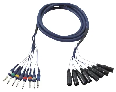 Immagine prodotto di DAP FL62 - Da 8 XLR/M 3P a 8 Jack mono 3 m