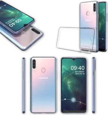 Obrázok produktu pre Pre Samsung Galaxy A20S Silikónové puzdro TPU Ochranné transparentné puzdrá na mobilné telefóny