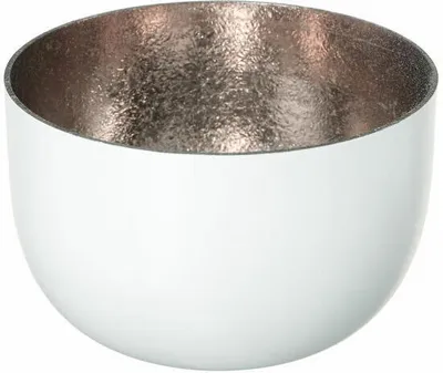 Produktbild von Gift Company Windlicht Madras S, Teelichthalter, Kerzenhalter, Eisen, Weiß, Roségold, 5 cm, 75840