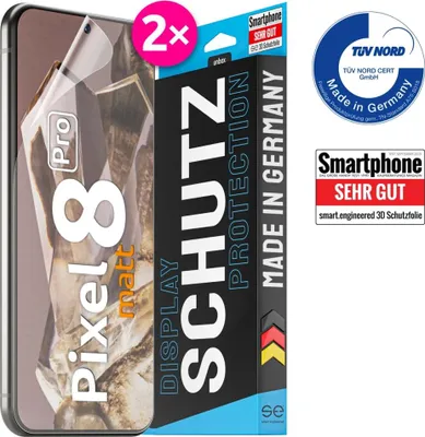 Produktbild von smart engineered SE0-F0102-0431-23-M 3D Schutzfolie Google Pixel 8 Pro entspiegelt