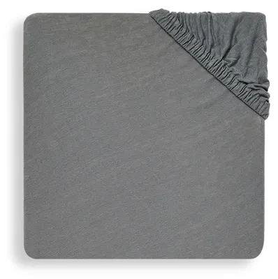 Obrázok produktu pre Jollein jersey prestieradlo Storm Grey 60 x 120 cm