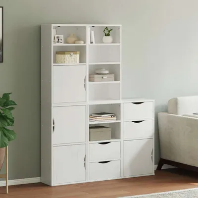 Immagine prodotto di vidaXL Armadietti laterali 5 pz. ODDA Bianco 40x24x79 cm in legno di pino massiccio