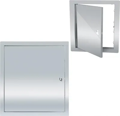 Produktbild von Revisionsklappe Revisionstür Wartungsklappe FEINZ Wartungstür Edelstahl - 40x40 cm - mit Schnappverschluss - robust und langlebig