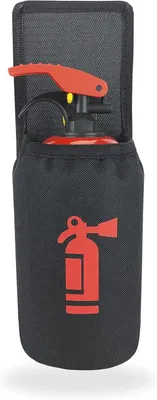 Zdjęcie produktu dla Uniwersalny Uchwyt na Gaśnicę do Samochodu, Materiał Cordura, Wysokość 29 cm, Szerokość 10,5 cm, Łatwa Montaż