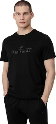 Produktbild von 4F Herren-T-Shirt mit Aufdruck Arrimuth schwarz M