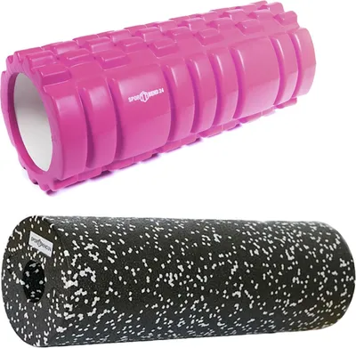 Produktbild von Faszienrolle mit Noppen Pink + Faszienrolle 45 x 15cm