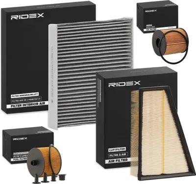 Produktbild von RIDEX Filterset Inspektionspaket Filtersatz für FORD MONDEO IV Turnier (BA7) S-MAX (WA6) GALAXY (WA6) MONDEO IV (BA7) MONDEO IV Stufenheck (BA7)