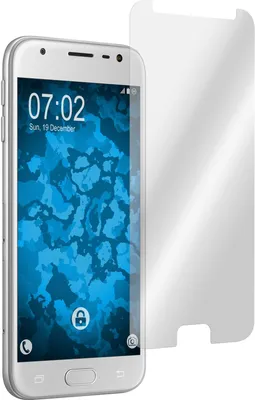 Produktbild von 2er-Pack PhoneNatic Displayschutzfolien verspiegelt kompatibel mit Samsung Galaxy J3 2017