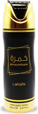 Produktbild von Lattafa Khamrah Lufterfrischer Raumspray Zuhause Bad Auto Geruchsentferner langlebig Air Freshener 200 ml