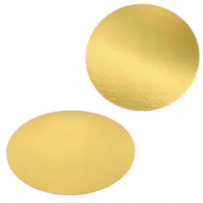 Produktbild von EkoForemki Goldene Tortenunterlage Rund 12cm 30 Stück