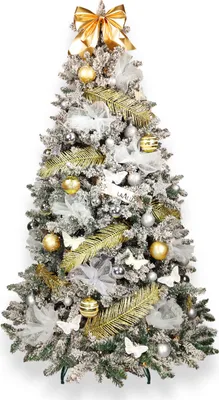 Produktbild von Geschmückter künstlicher weihnachtsbaum mit 136 Stk Kugeln BRIGHT ELEGANCE 270 cm mit Metallständer