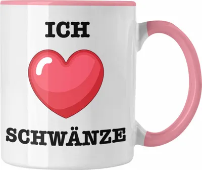 Produktbild von Trendation - Ich Liebe Schwänze Tasse Geschenk Versauter Humor 18+ Geschenkidee  (Rosa)