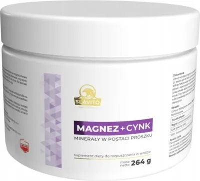 Produktbild von SLAVITO Magnesium + Zink Mineralien Haare Haut Nägel Nervensystem 264 g