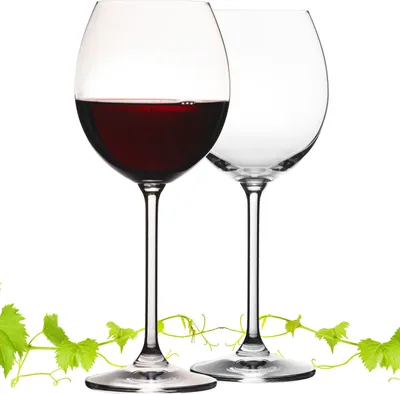 Produktbild von IMPERIAL Burgundergläser 350ml Set 2-Teilig "Venedig" Rotweingläser aus Crystalline Glas Weinglas Spülmaschinenfest