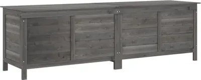 Produktbild von vidaXL Gartentruhe Anthrazit 198,5x50x56,5 cm Massivholz Tanne