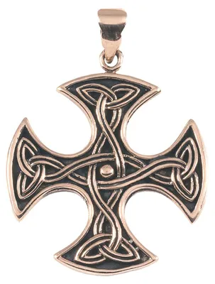 Produktbild von Keltischer  Anhänger Schmuck - Keltische Knoten - 37x47mm Bronze