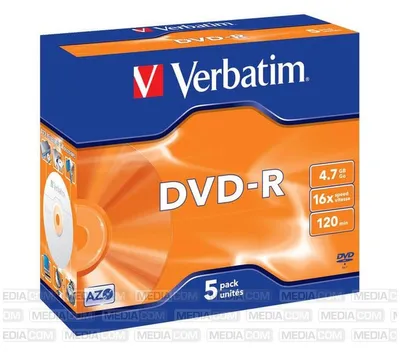 Produktbild von VERBATIM 43519 DVD-R 4,7GB 16X Rohling