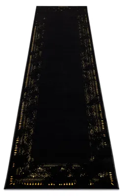 Imagen del producto de Alfombra, alfombra de pasillo GLOSS moderno 408C 86 Marco elegante, glamour, art deco / oro 80x300 cm