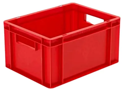 Produktbild von Transportstapelbehälter aus PP in Rot, L.400xB.300xH.210mm