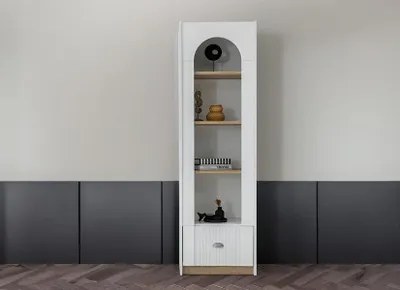 Obrázok produktu pre Regál na knihy Štýlový moderný dizajn Elegantný úložný nábytok