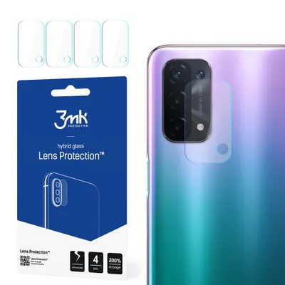 Produktbild von 3mk Hybridglas Lens Protection für Oppo A54 5G/A74 5G Kamera Objektiv Kameralinse 0,16mm 6H (4 Stück)