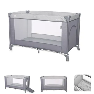 Produktbild von Lorelli TORINO Reisebett & Laufstall 127x68x75 cm, Matratze, Seiteneinstieg mit Reißverschluss, faltbar,