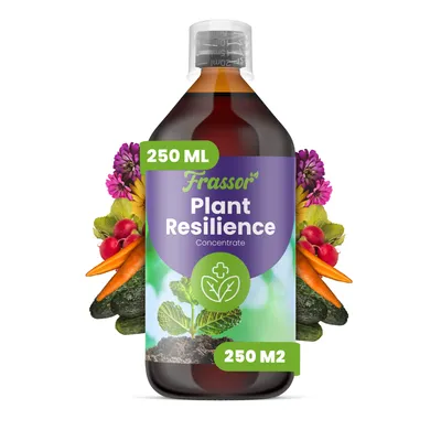 Obrázek produktu pro Plant Resilienz Koncentrát 250 ml (250 m²) – Posiluje rostliny po stresu, listy a kořeny, podporuje růst a vitalitu rostlin – Frassor