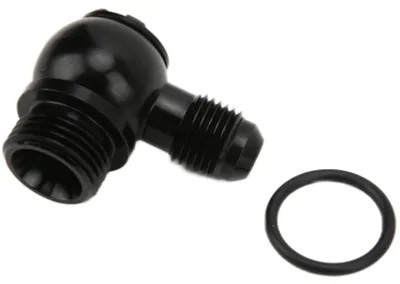 Image de Adaptateur banjo AN?6 vers ORB?8, ensemble de boulon banjo 3/4 pouce UNF, raccord en aluminium pour automobile