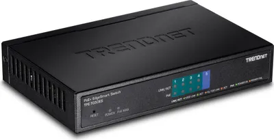 Obrázek produktu pro Trendnet TPE-TG50ES, Řízený, Gigabit Ethernet (10/100/1000), Plně duplexní režim, Podpora napájení po Ethernetu (PoE), Montovatelné na zeď