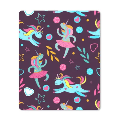 Produktbild von MuchoWow® Mauspad Mousepad Einhorn - Ballett - Schnittmuster 19x23 cm - Mousepads - Maus Mat - Pad - Mausunterlage - Mauspads - Spielen