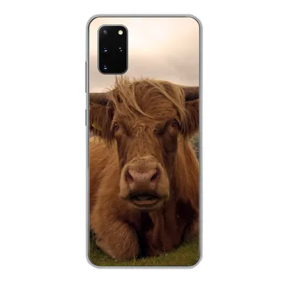 Produktbild von MuchoWow® Handyhülle Schutzhülle Hülle für Samsung Galaxy S20 Plus Schottischer Highlander - Tiere - Berg Silikon Softcase Handy Hülle - Hartschale