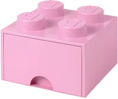 Produktbild von LEGO Brick Schubladenbox mit 4 Knöpfen - Pink